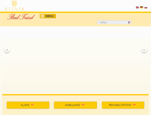 Tablet Screenshot of klinik-bad-trissl.de